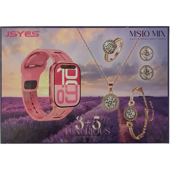 ساعت هوشمند زنانه اکسسوری جواهرات دار مدل JSYES MS10 MIX