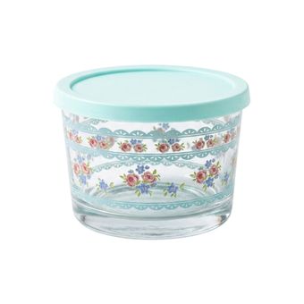 ظرف نگهدارنده با بدنه شیشه ای مدل Roses BL