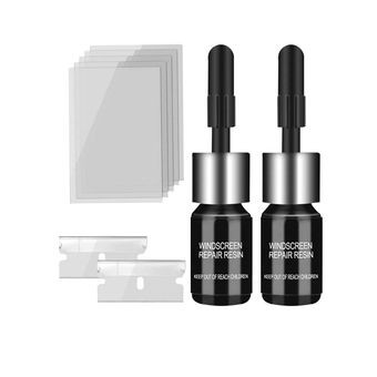 کیت ترمیم ترک شیشه اتومبیل مدل های گلس طرح UV بسته 2 عددی