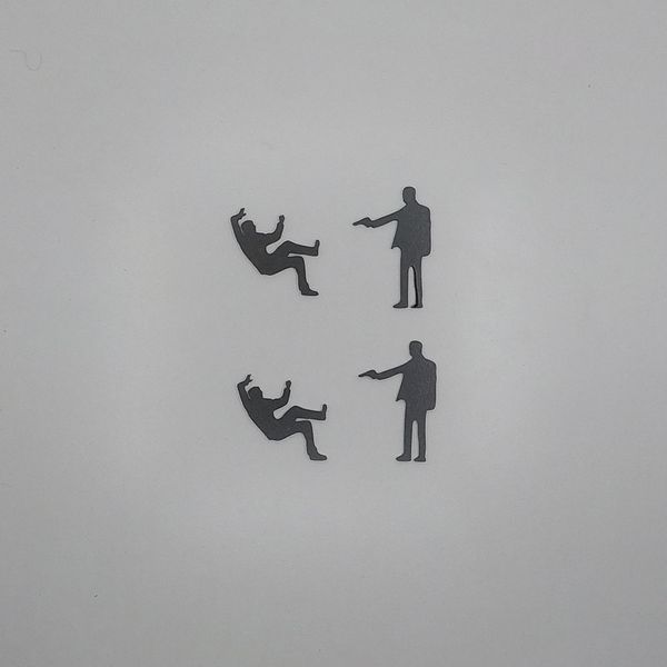 استیکر کلید و پریز مدل gun مجموعه 2 عددی