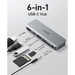 هاب 6 پورت انکر مدل Anker 541 USB-C Hub 6-in-1 A8363HA1