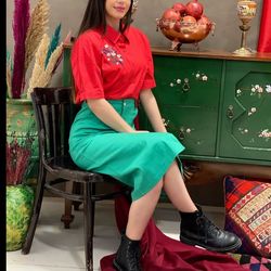 دامن کتان 18361