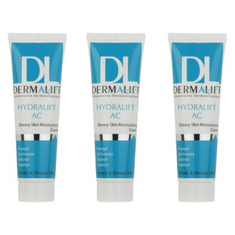 کرم مرطوب کننده درمالیفت مدل Hydralift AC حجم 50 میلی لیتر بسته 3 عددی