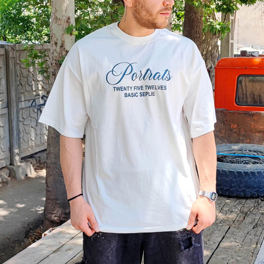 تیشرت پنبه ای اورسایز کد 96