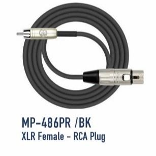 KIRLIN CABLE MP-486PR/6M (XLR FEMALE-RCA PLUG)