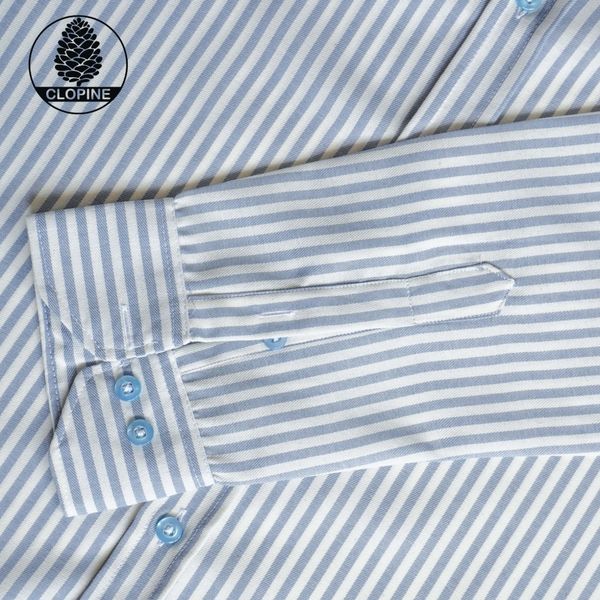 پیراهن راه راه مردانه پنبه ای - کد 0031