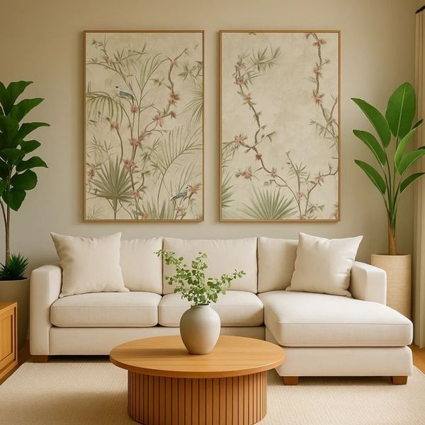 طرح‌ گل و پرنده