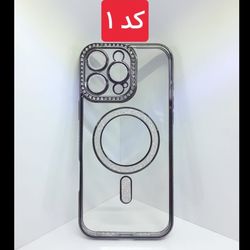 کاور محافظ شاین نگینی مگ سیف دار اورجینال برای گوشی آیفون 16 pro max
