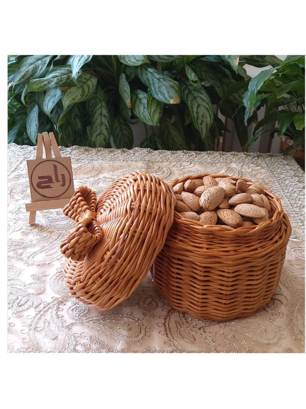 باکس پاپیوندار بزرگ حصیری استودیو راح