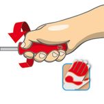 پیچ گوشتی و فازمتر عایق برق یونیور مدل 603CS6TVDE بسته 6 عددی