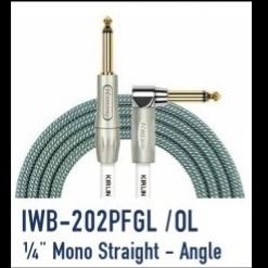 KIRLIN CABLE IWB-202 BFGL/3M (1/4 MONO STRAGHT-ANGLE)