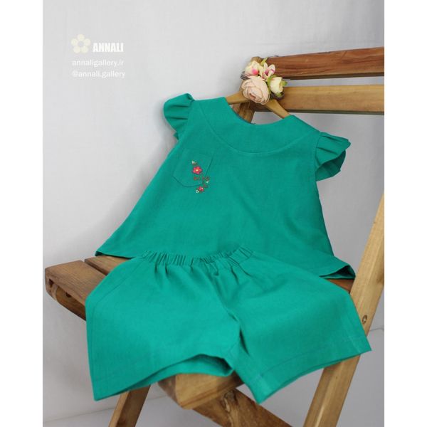 ست تاپ و شورتک ماریا رنگ سبز