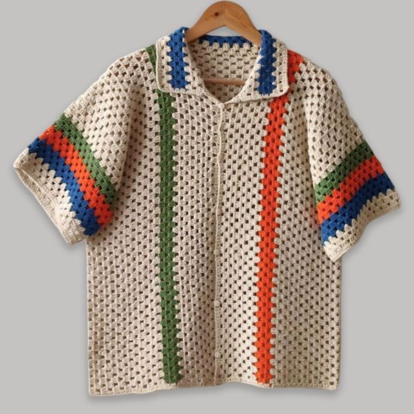 بلوز مردانه آستین کوتاه مدل1