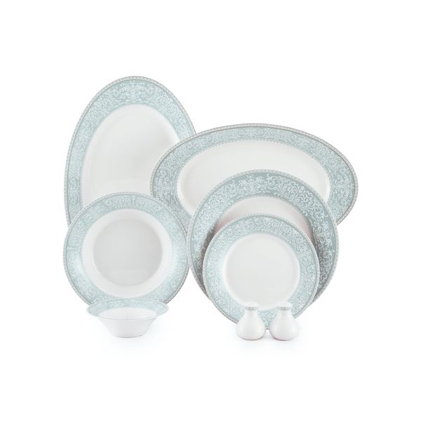 سرویس غذاخوری 28 پارچه چینی زرین ایران سری ایتالیااف مدل Florance 2 درجه عالی