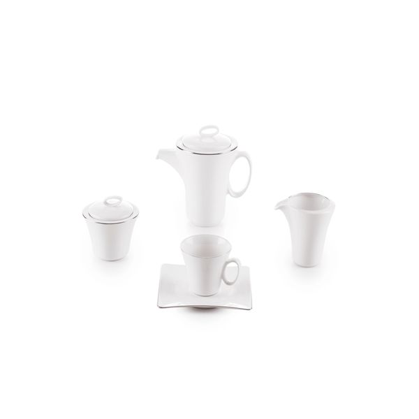 سرویس غذاخوری 97 پارچه چینی زرین سری وینچی الیسه مدل سمن درجه عالی