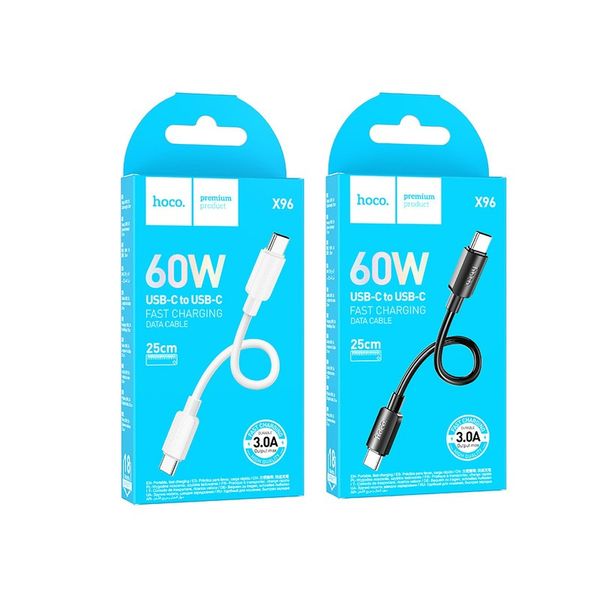 کابل USB-C هوکو مدل X96 60W طول 0.25 متر
