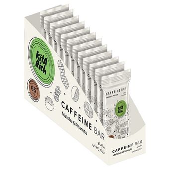 کافئین بار ماچا و بادام زمینی کیتاریچ - 25 گرم بسته 12 عددی