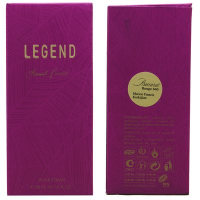 عطر جیبی زنانه عماد آرا مدل Legend Francis  حجم 30 میلی لیتر