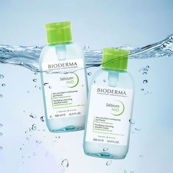 میسلار واتر بایودرما مدل Sebium H2O مخصوص پوست چرب 500 و 250 میل