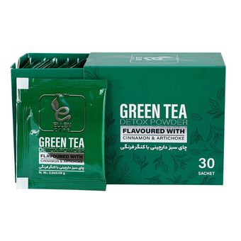 پودر عصاره چای سبز دارچینی با کنگرفرنگی الن بیوتی بسته 30 عددی