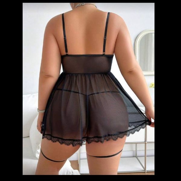 لباس خواب فنر دار  بیگ سایز کد:4035