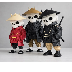 Skull Ninja Figurine - سایز 10 سانتی‌متر/ست 3 عددی وارداتی