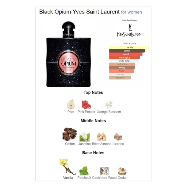 YVES SAINT LAURENT - Black Opium ایو سن لورن بلک اوپیوم (اپیوم مشکی