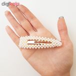 گیره مو زنانه طرح مروارید کد 3241