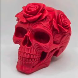 دکوری طرح Skull of roses
