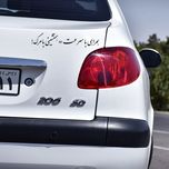 برچسب بدنه خودرو طرح پشت نویسی کد Robin-50001