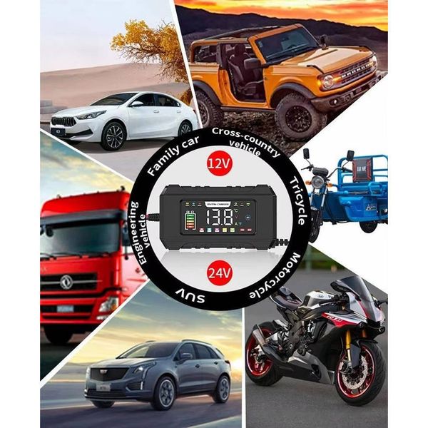 شارژر باتری خودرو برای باتری های تا 200 آمپر ساعت