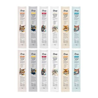 بستنی گربه پرسا مدل Mix وزن 20 گرم مجموعه 12 عددی