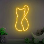 چراغ نئون طرح گربه