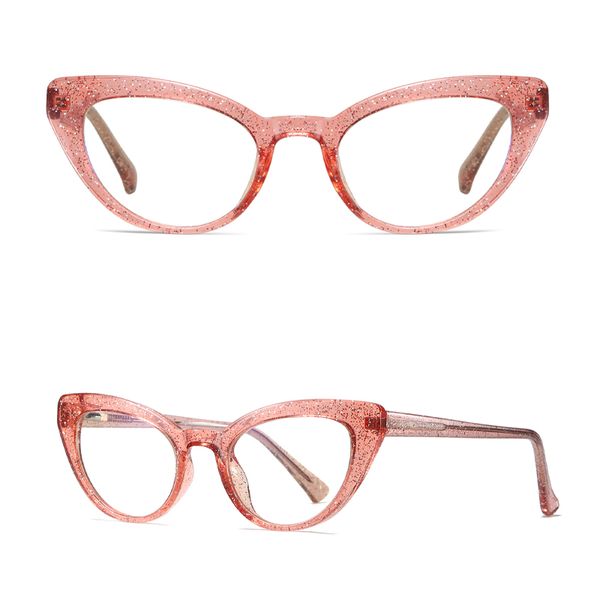 فریم عینک طبی گربه ای زنانه مدل O2012C6 مناسب برای صورت گرد و بیضی