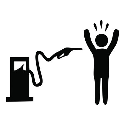 برچسب بدنه خودرو طرح باک بنزین کد 34