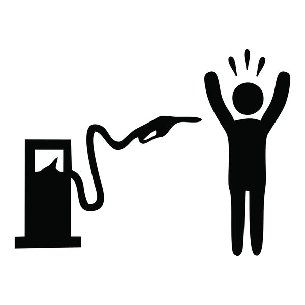 برچسب بدنه خودرو طرح باک بنزین کد 34