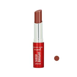 رژ لب جامد گلدن رز مدل SHEER BRIGHT رنگ فندقی شماره 105