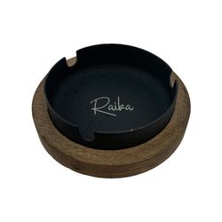 زیر سیگاری چوبی فلزی رایکا