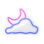 چراغ دیواری نئون دیزاین طرح Cloud-Vs-Moon_MLC*341