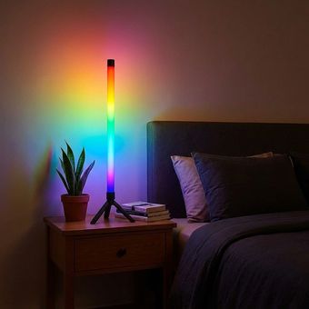 آباژور رومیزی آی لِد مدل پیکسل بلوتوثی ارتفاع 80سانت کد BT-Rainbow-Pro1