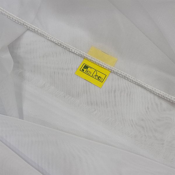 پرده تیکو دکو مدل کتان تور ساده سایز 140x230 سانتی متر