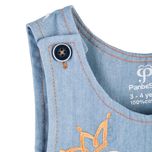 ست تی‌شرت آستین بلند و سرهمی دخترانه مدل MDSS-CH6509