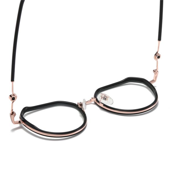 فریم عینک طبی چند ضلعی مدل TJ817C01P81 مناسب برای صورت گرد و بیضی