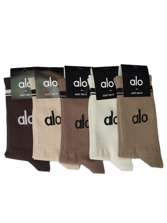 جوراب کش انگلیسی طرح alo اسپرت در پنج رنگ تم کرم