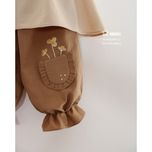 تاپ شلوار ماهنی رنگ کرم قهوه ای