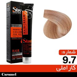 رنگ مو Steel شماره 9.7 کاراملی حجم 100 میلی لیتر