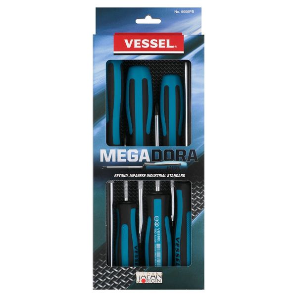 پیچ گوشتی وسل سری MEGADORA مدل 9006PB ست 6 عددی