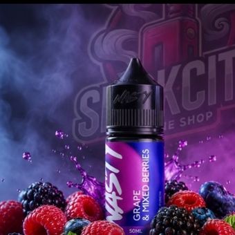 سالت نیکوتین نستی انگور بلوبری انبه هندوانه تمشک نستی نیکوتین 20 حجم 30 اسموک سیتی | Nasty mango grapes 30ml