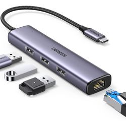 هاب 4 پورت USB-C یوگرین مدل CM475-60600 با لن گیگابیت