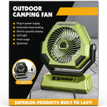 پنکه شارژی کمپینگ Outdoor Camping Fan